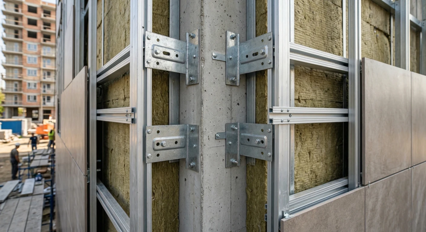 Влияние веса облицовки на металлоёмкость подсистемы фасада