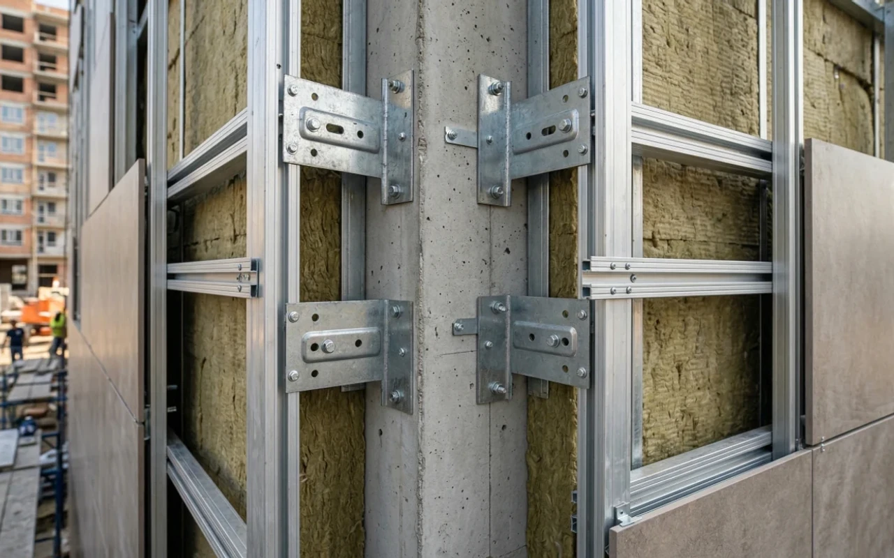 Влияние веса облицовки на металлоёмкость подсистемы фасада