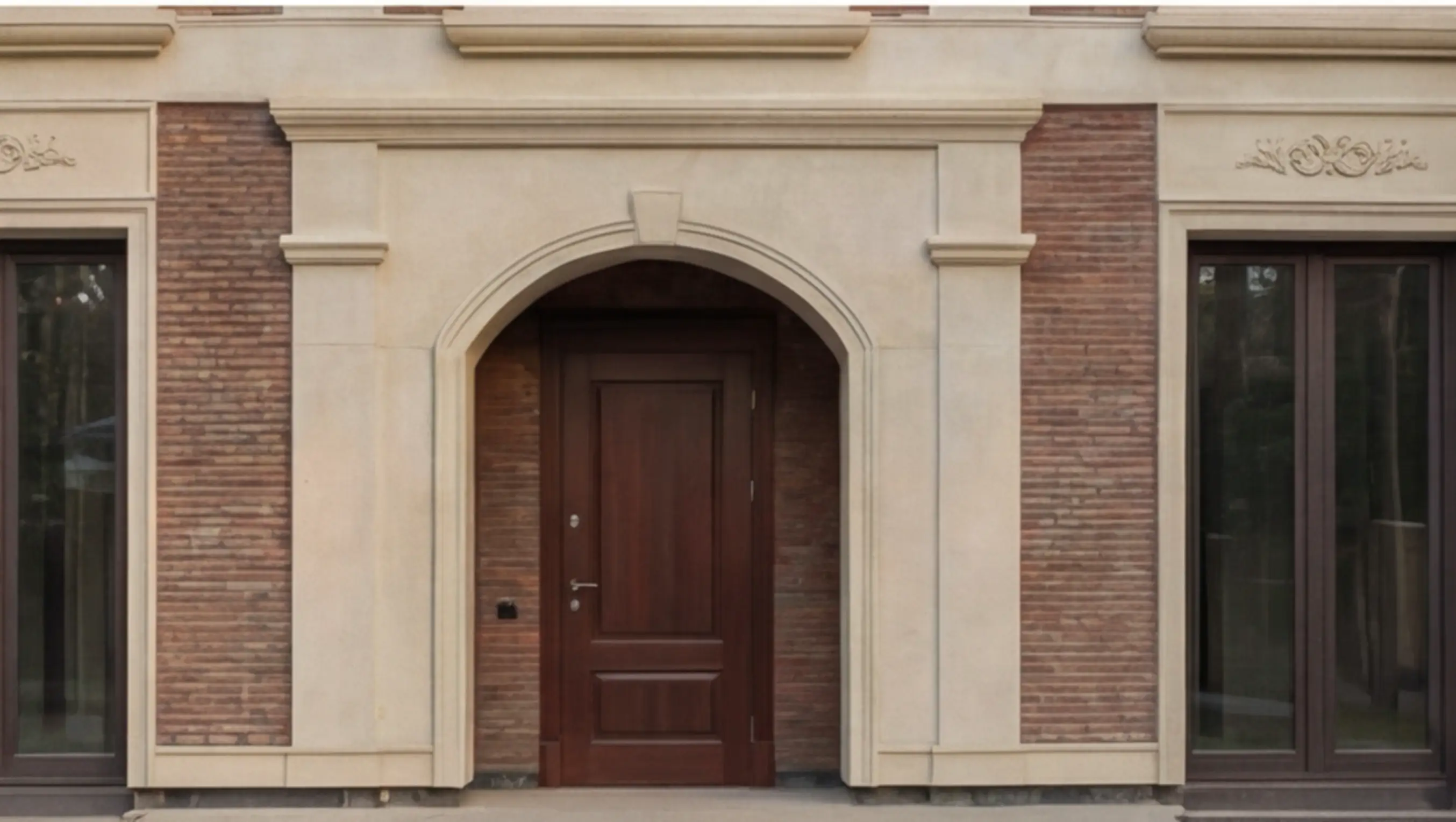 Арочный входной портал